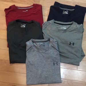 5 Under Armour Workout Shirts Size Large 🏋🏼‍♀️